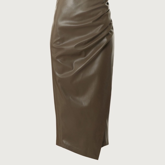 Jason Wu x RTR Green Leather Pencil Skirt, 2 - Picture 1 of 10
